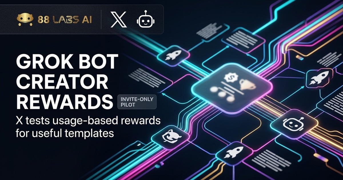 Grok Bot Creator Rewards: How X's Template Pilot Works