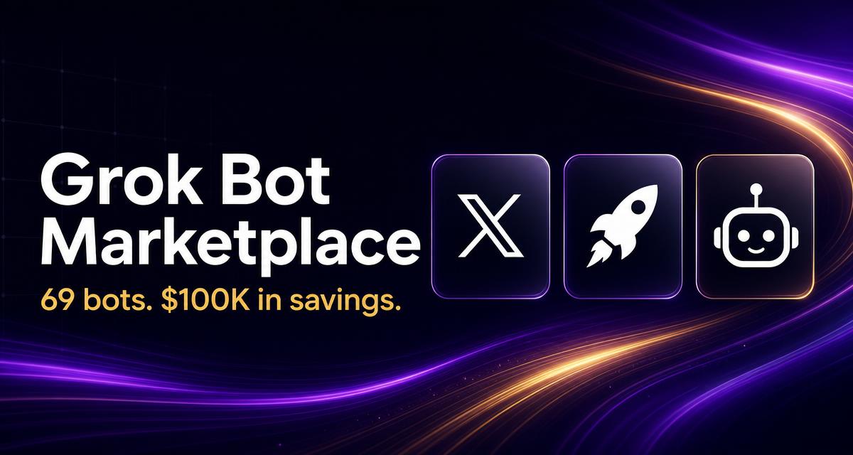 SpaceXAI Launches Grok Bot Marketplace With a $100K Savings Bot